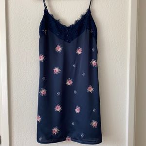 Lace satin dress